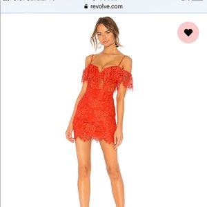 NBD x NAVEN Allie Dress in Coral